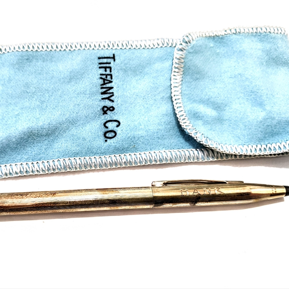 1970's Hank O' Neal Etched Sterling Silver Tiffany & Co. Vtg working Pen